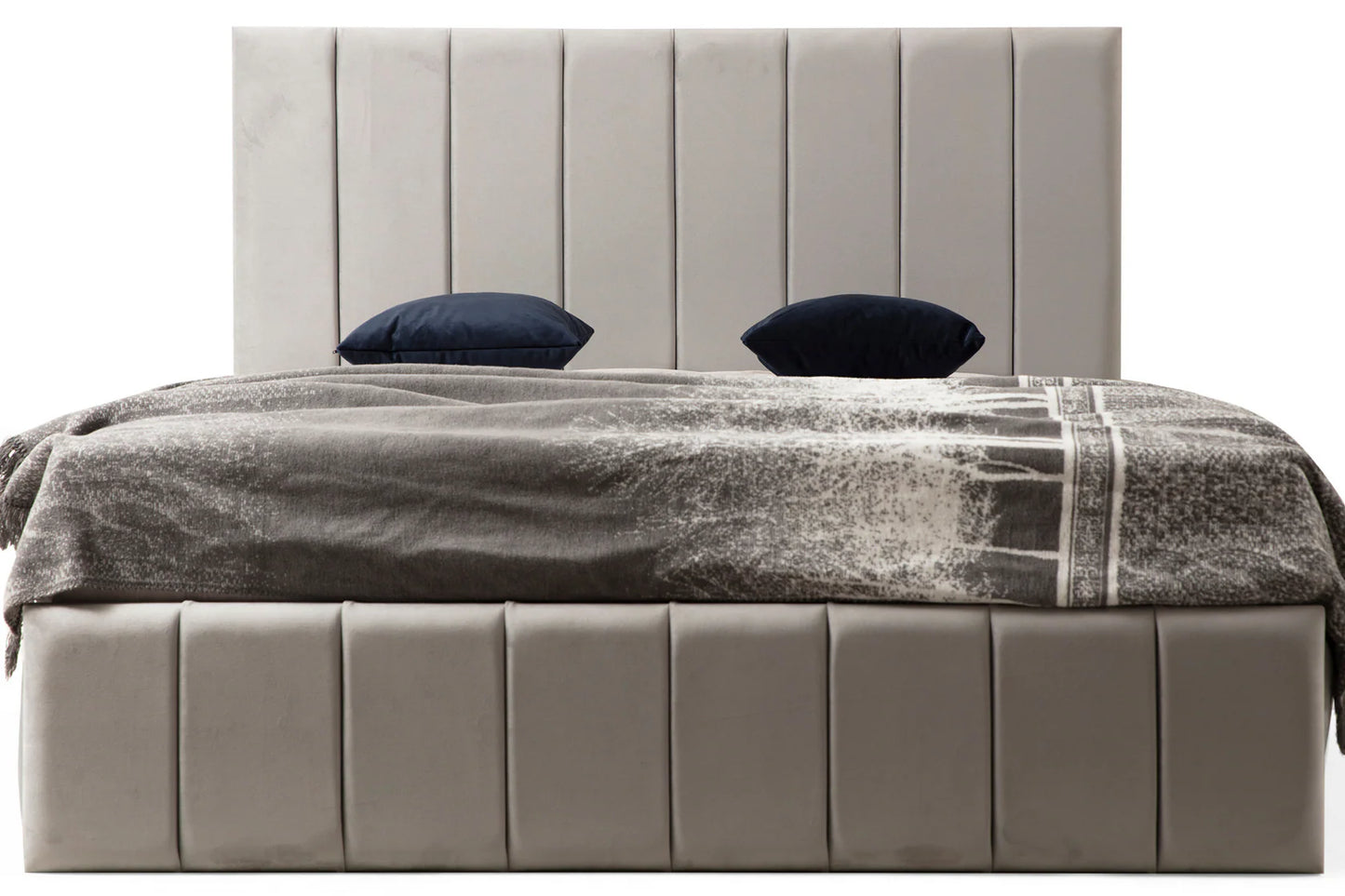 Cadre De Lit NATURA GRIS - Velours