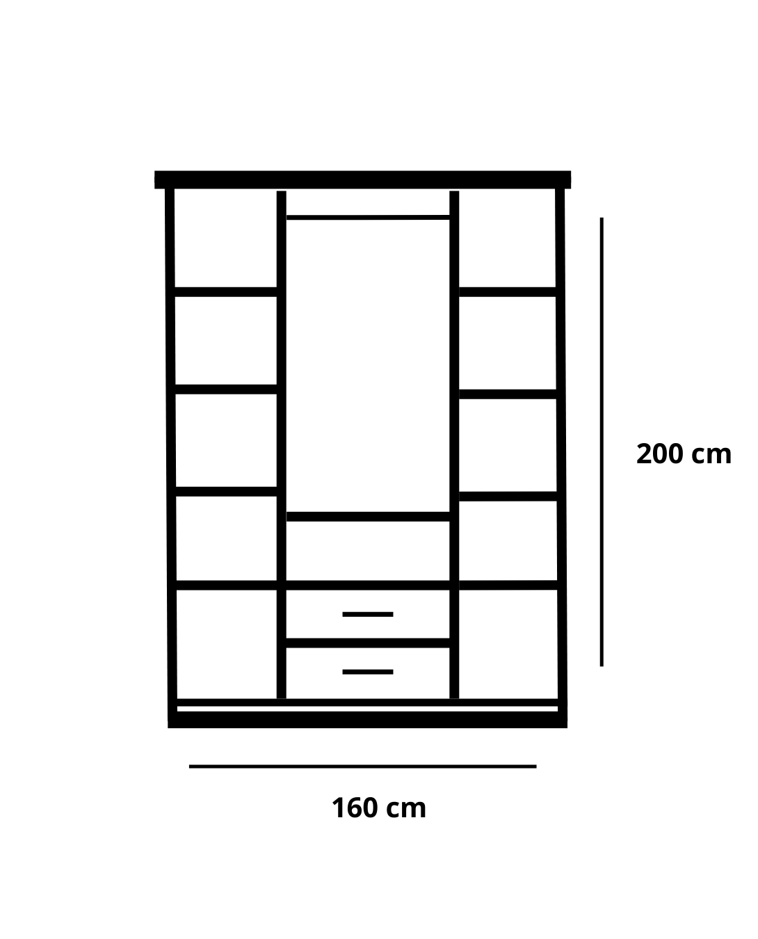 Armoire 4 Portes Gilona Blanc