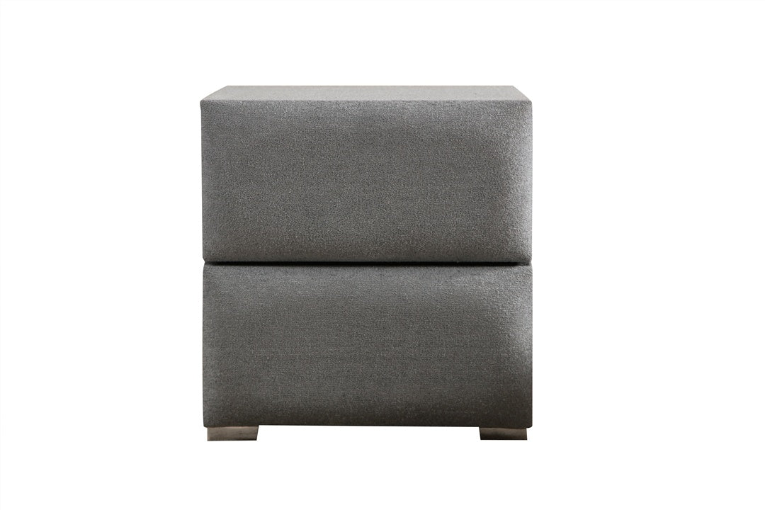 Chevet Coco GRIS - Velours