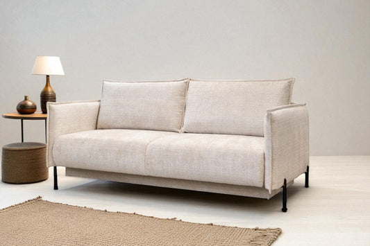 Canapé Convertible Azalfi Tweed Crème