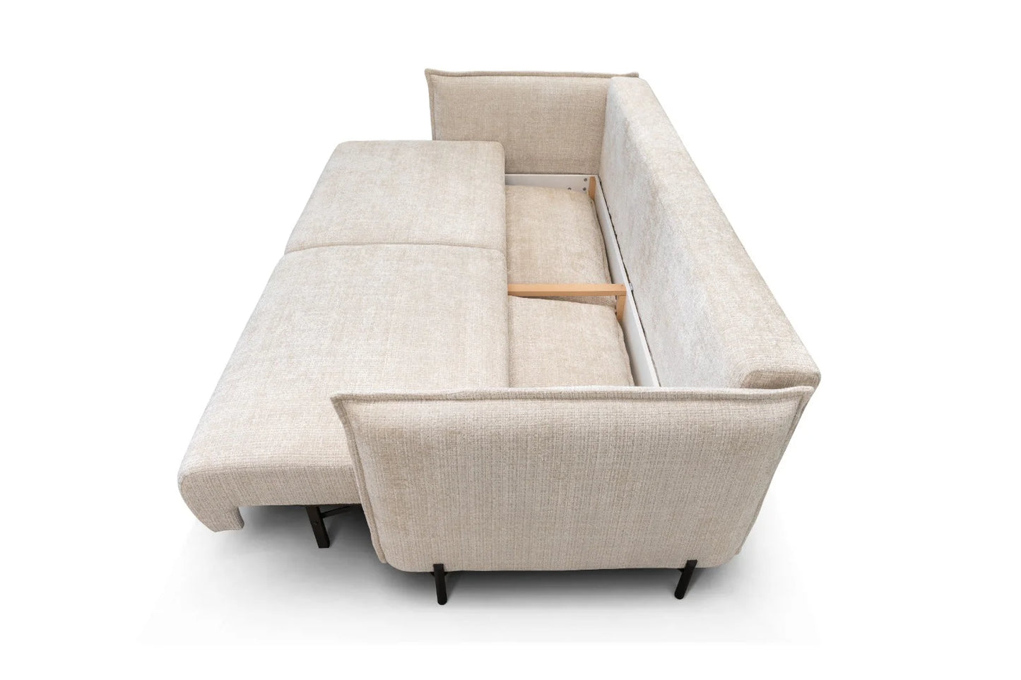 Canapé Convertible Azalfi Tweed Crème