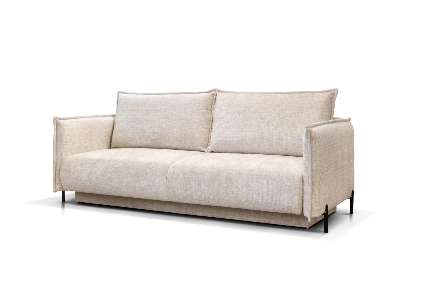 Canapé Convertible Azalfi Tweed Crème