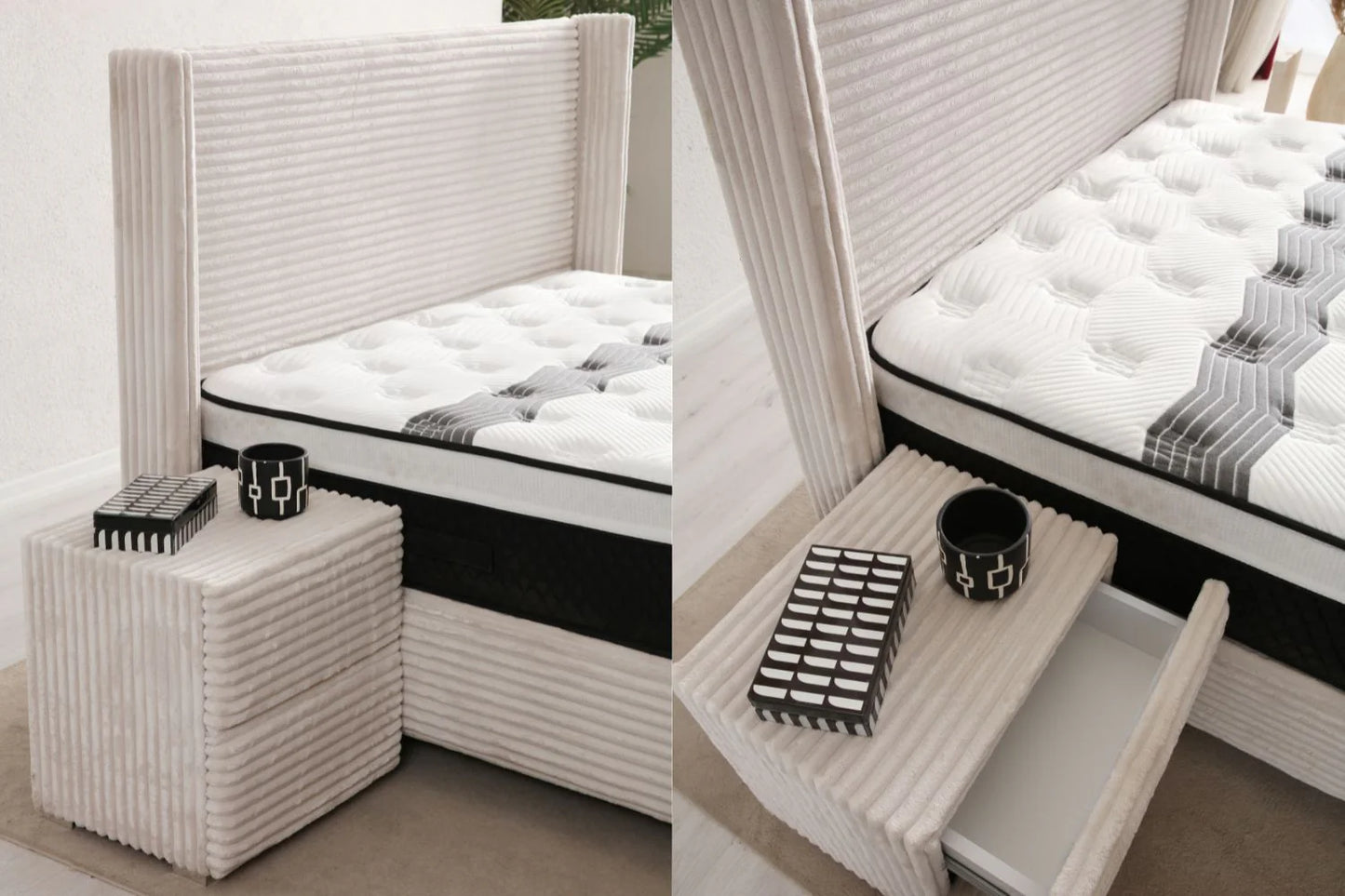 Lit Coffre CLARA BEIGE - Doudoud
