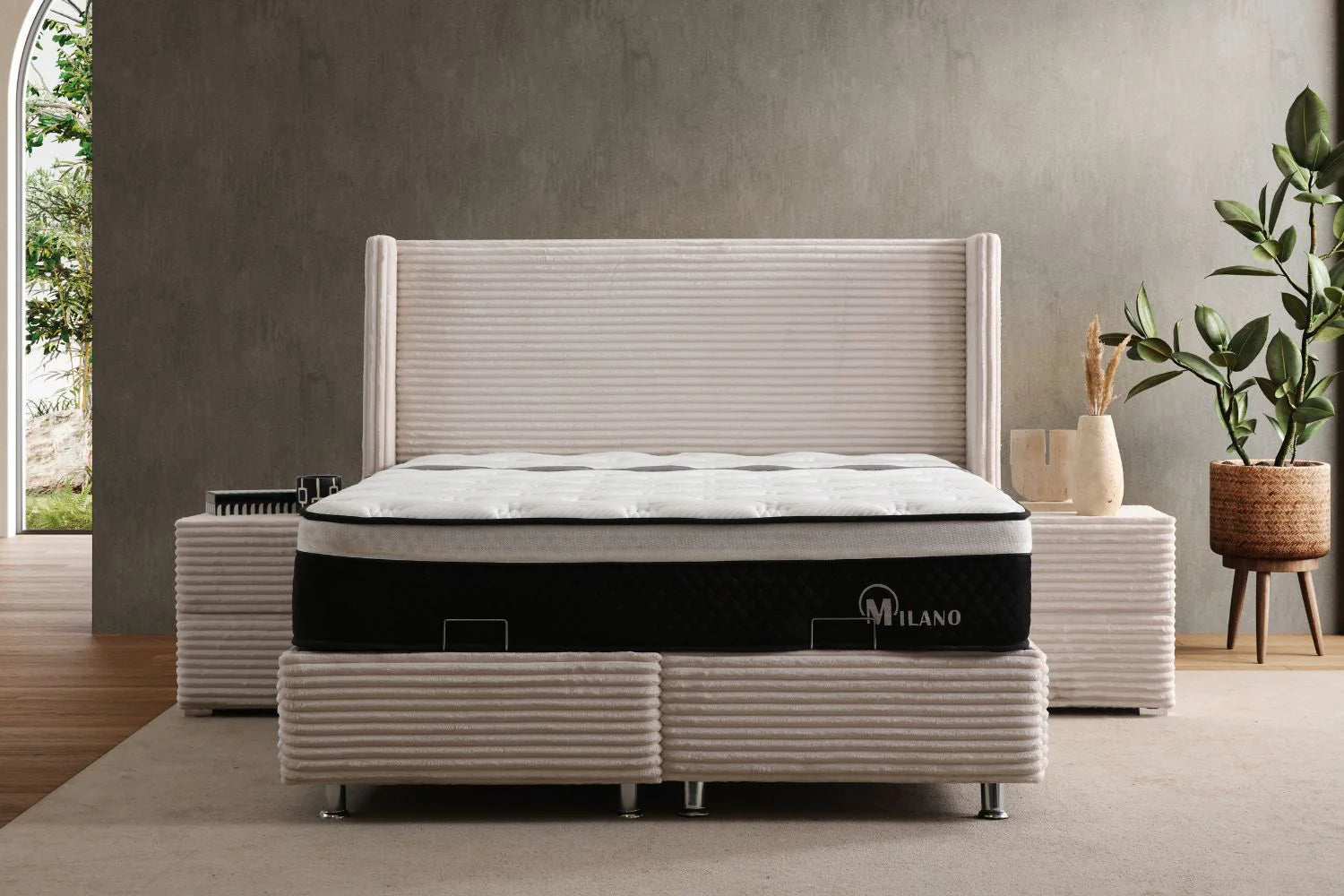 Lit Coffre CLARA BEIGE - Doudoud