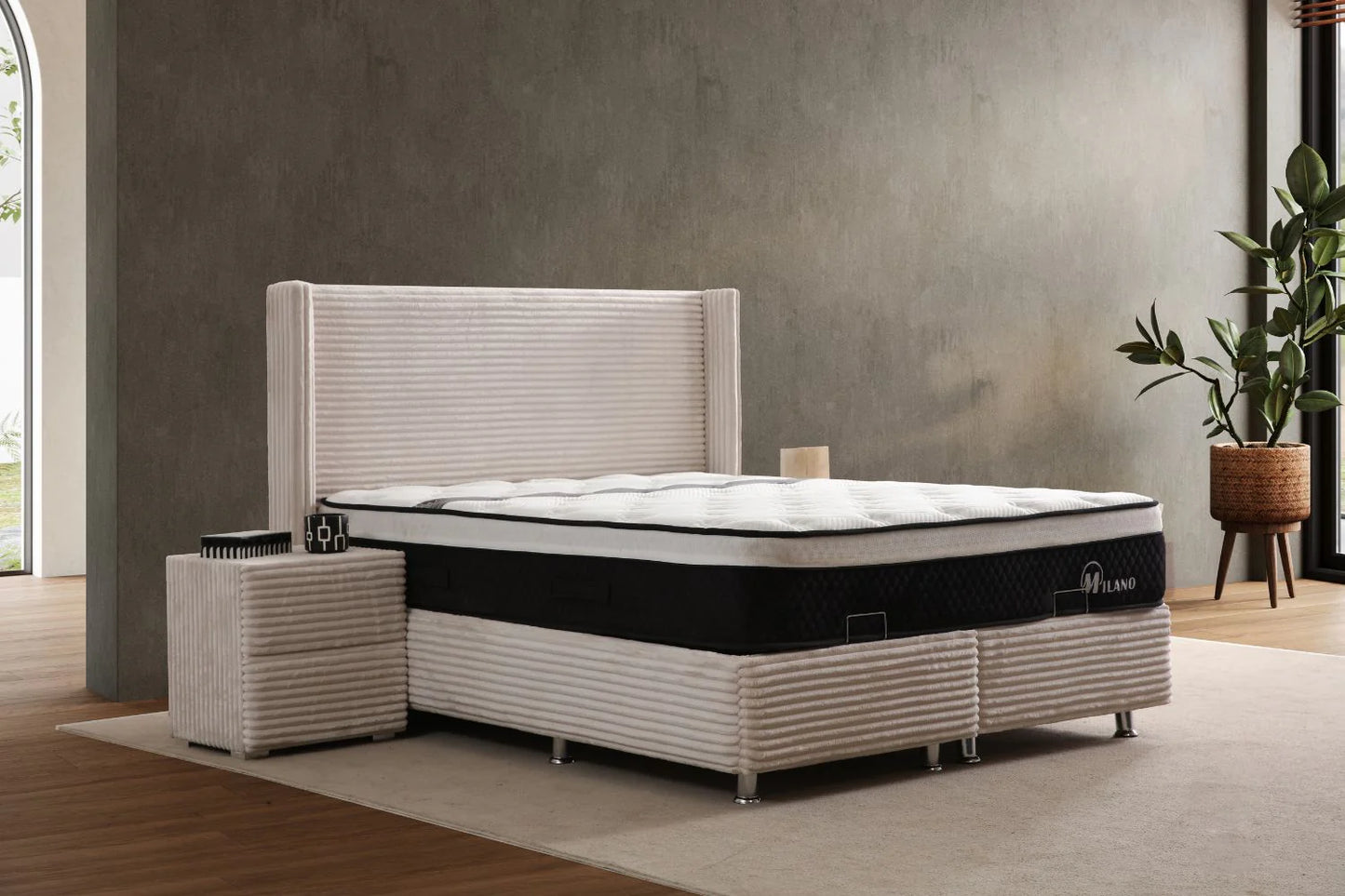 Lit Coffre CLARA BEIGE - Doudoud
