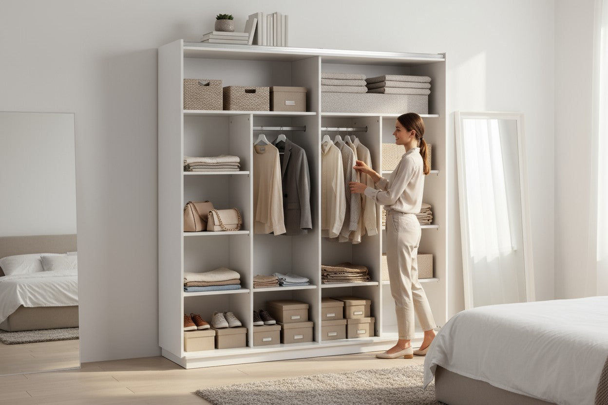 Armoire Dressing Rilona Blanc