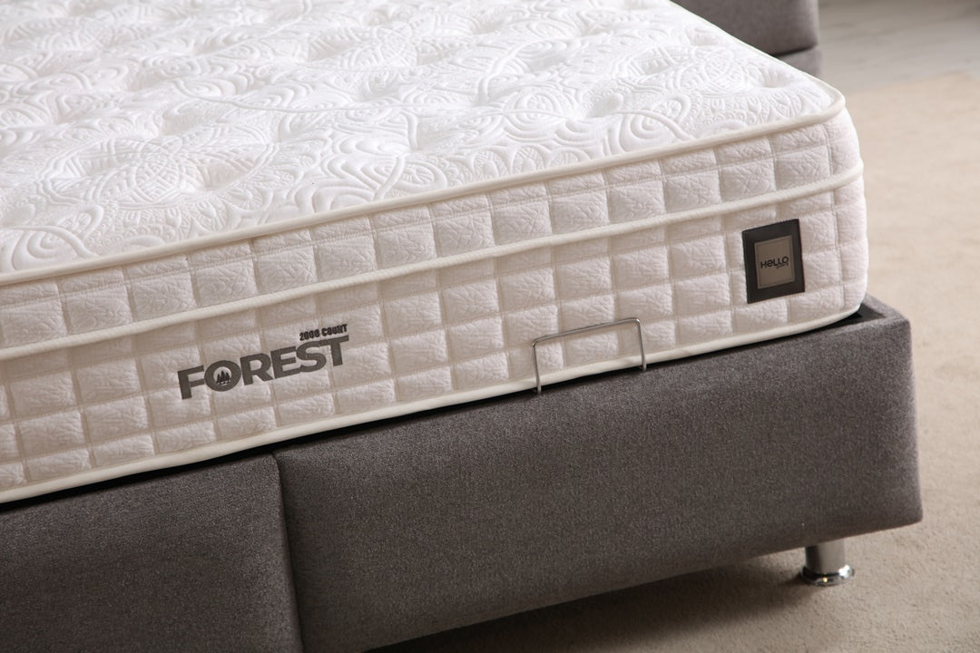Lit Coffre EDEN GRIS FONCÉ - Velours