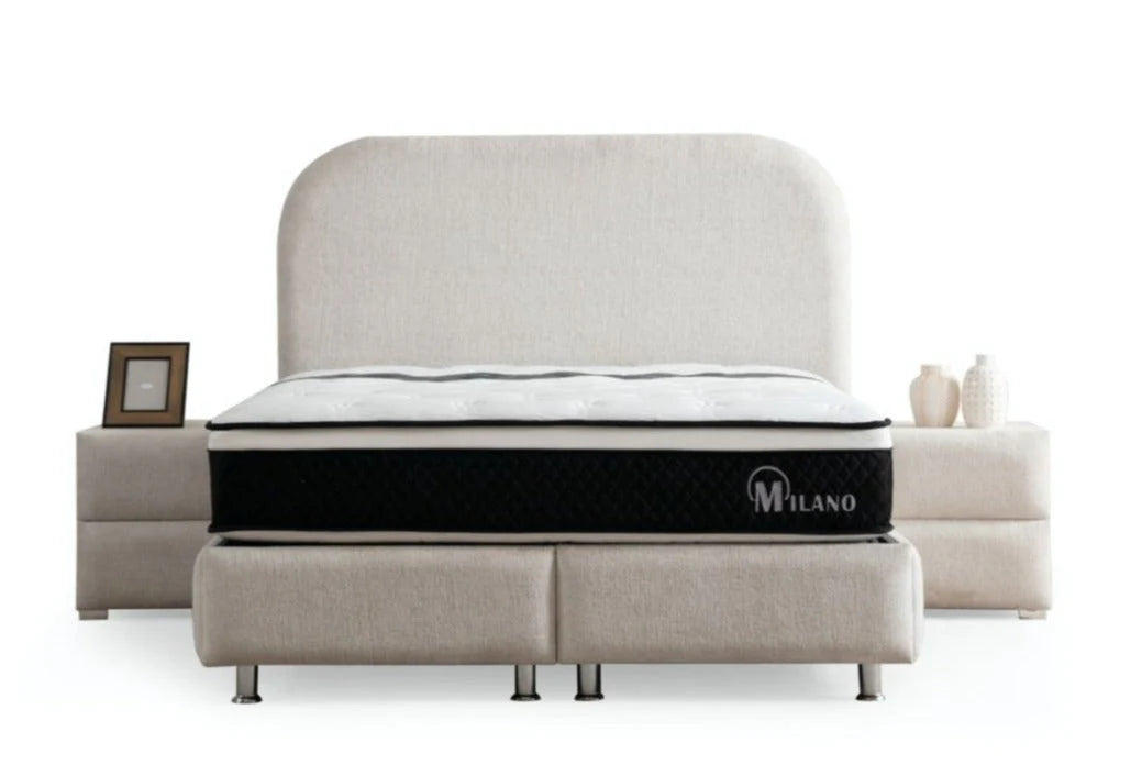 Lit Coffre JADE BLANC CASSÉ - Chenille