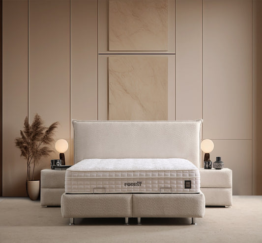 Lit Coffre MIA BEIGE - Chenille