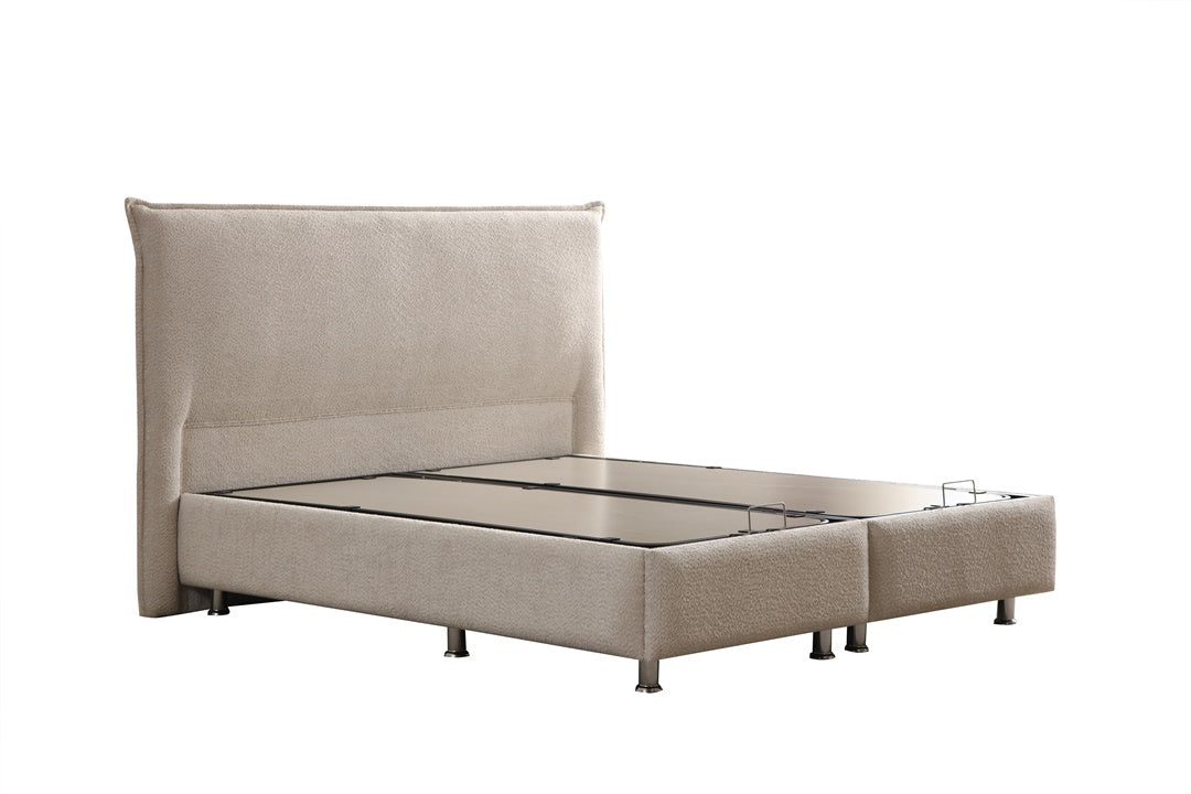Lit Coffre MIA BEIGE - Chenille