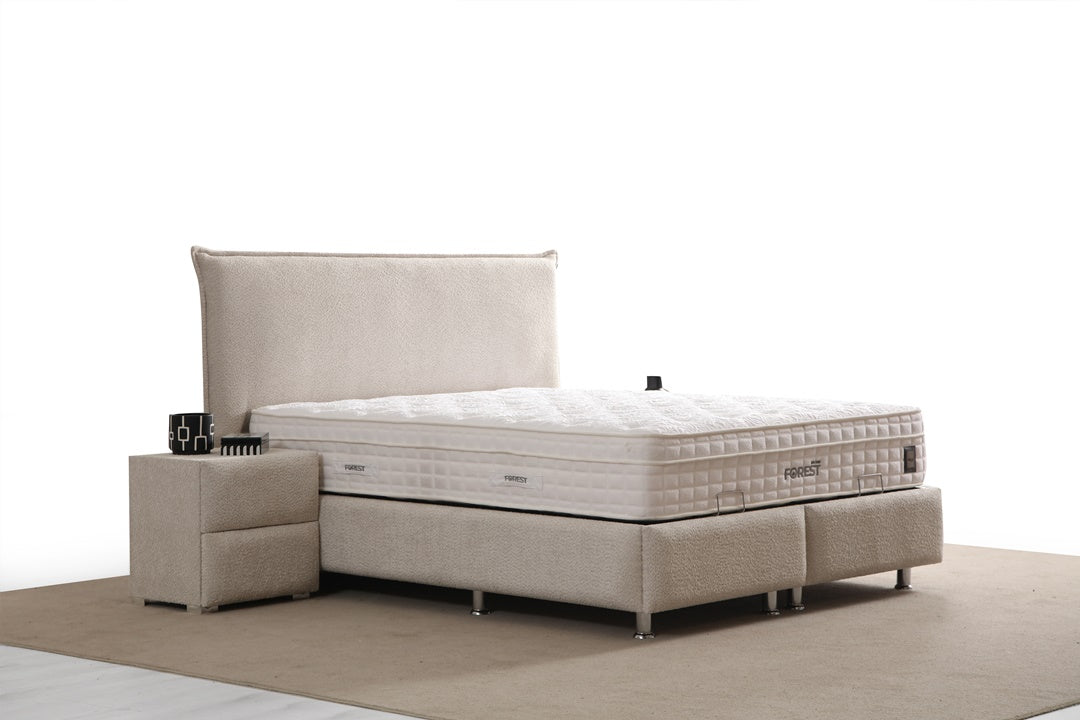 Lit Coffre MIA BEIGE - Chenille