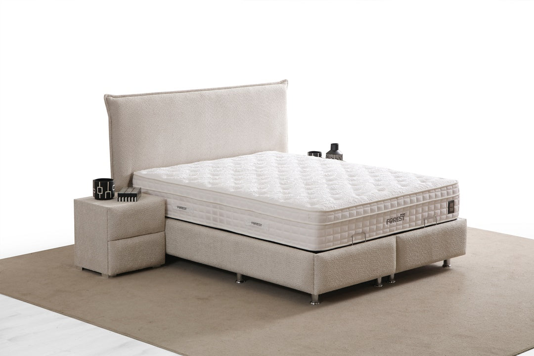 Lit Coffre MIA BEIGE - Chenille