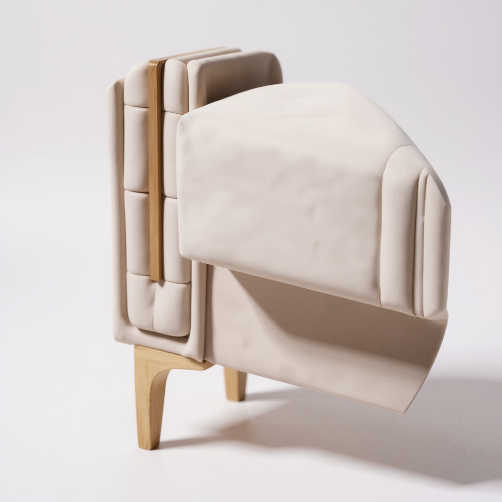 Canapé Convertible Morena Velours Beige