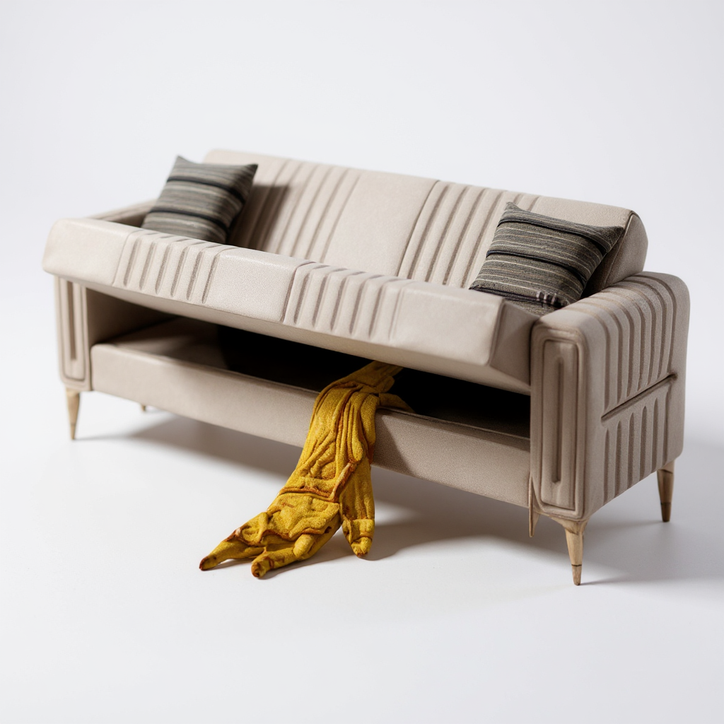 Canapé Convertible Morena Velours Beige