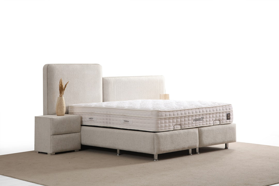 Lit Coffre OLIVIA BLANC CASSÉ - Chenille