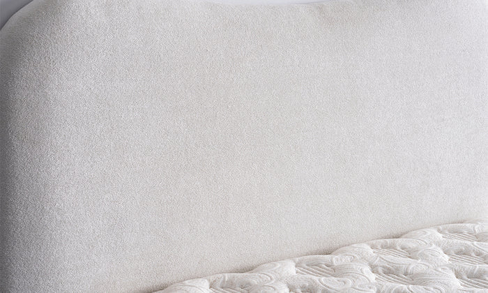 Lit Coffre PANDA BLANC CASSÉ - Chenille