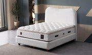 Lit Coffre PANDA BLANC CASSÉ - Chenille