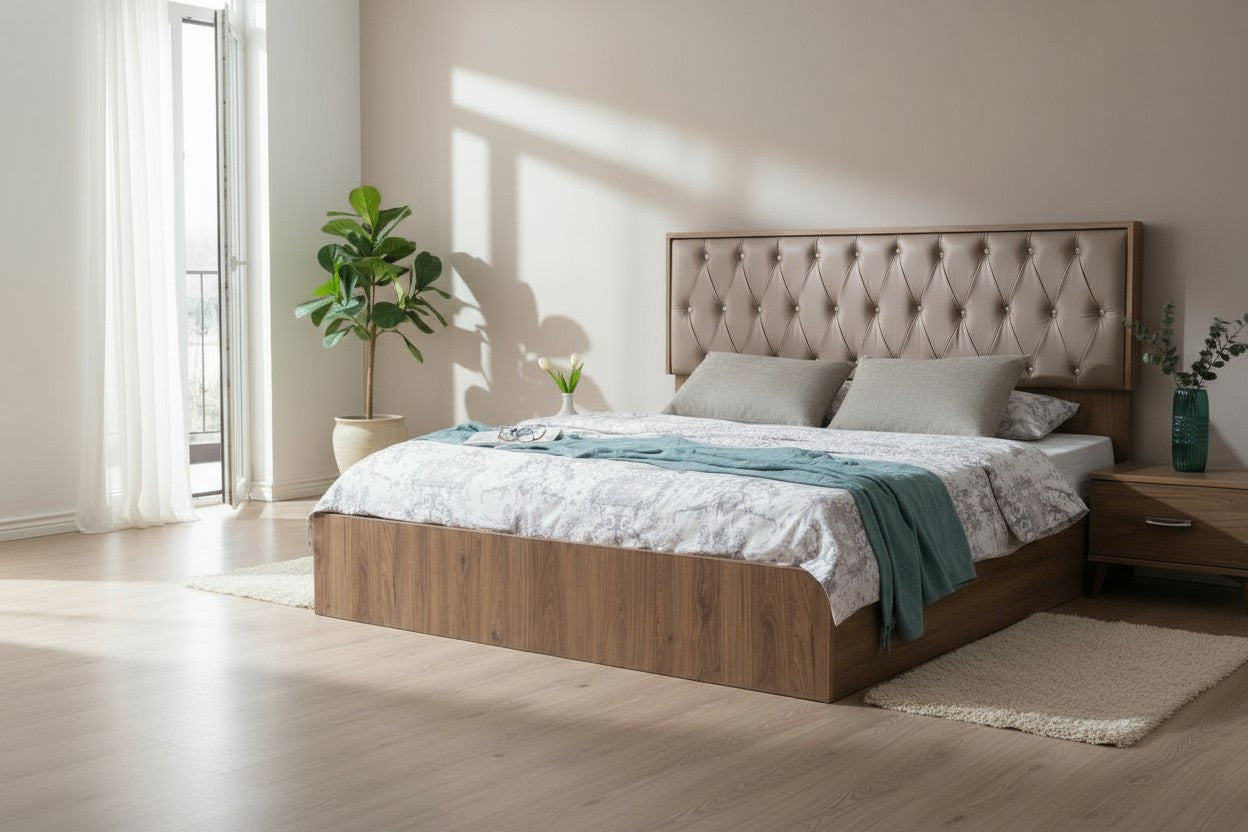 Chambre à Coucher Gizem Noyer Clair