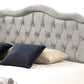 Cadre De Lit VENISE GRIS - Velours