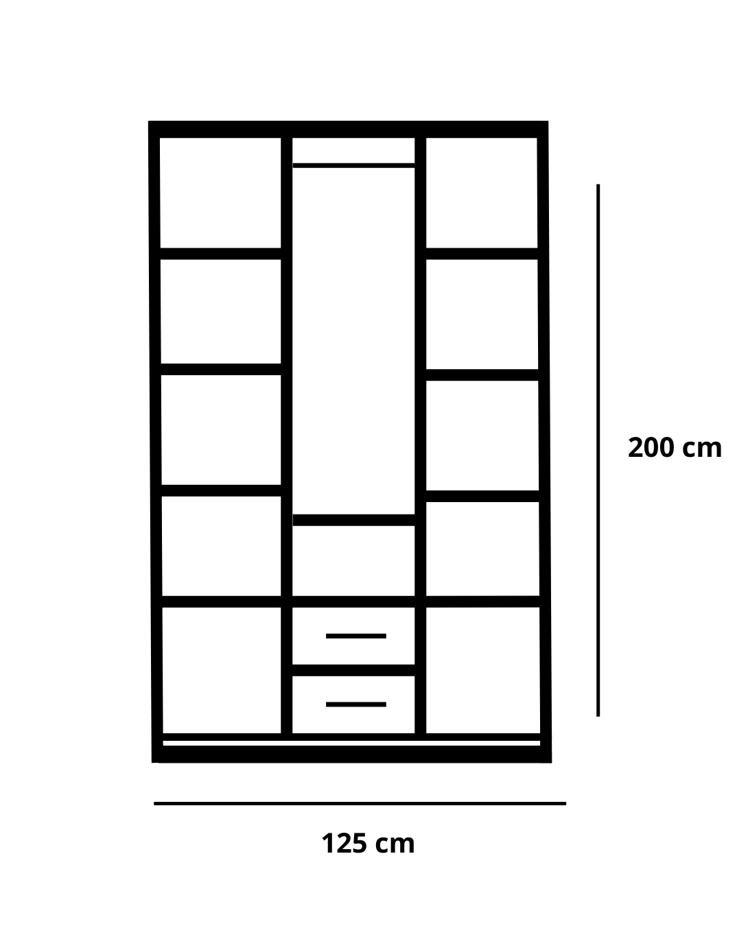 Armoire 3 Portes Nilona Gris
