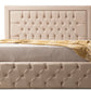 Cadre De Lit ROMA BEIGE - Velours