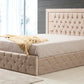 Cadre De Lit ROMA BEIGE - Velours