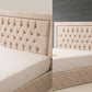 Cadre De Lit ROMA BEIGE - Velours