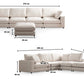 Canapé Modulable Julia Chenille 4+1 Pouf
