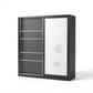 Armoire 2 Portes Coulissantes Lirona Gris