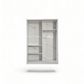 Armoire Doubles Portes Coulissantes - Blanc