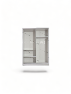 Armoire Doubles Portes Coulissantes - Blanc