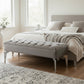 Banquette Coffre Capitonné GRIS - Velours