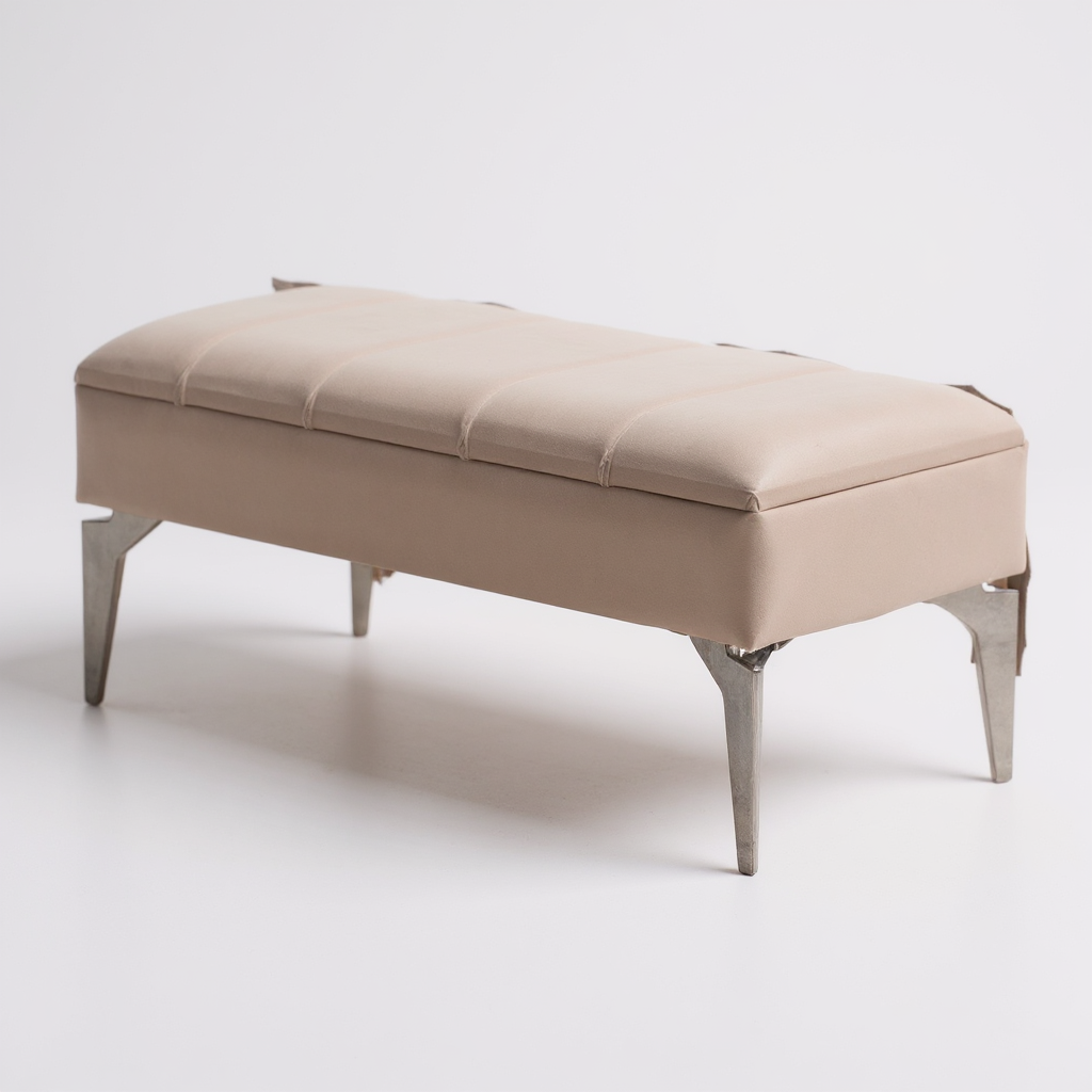 Banquette Coffre Sana BEIGE - Velours