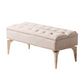 Banquette Coffre Capitonné BEIGE - Velours