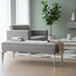 Banquette Coffre Sana GRIS - Velours