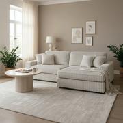 Canapé d'Angle Mini Lexas Doudoud Blanc Cassé