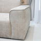 Canapé d'Angle Collet Tweed Crème