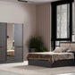 Chambre à Coucher Petra Gris Anthracite