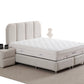 Lit Coffre ELEN BLANC CASSÉ - Chenille