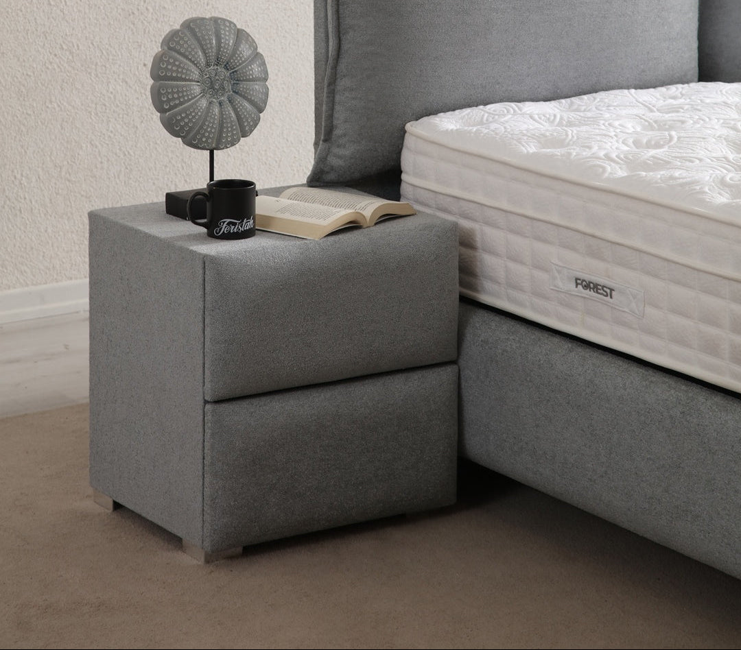 Chevet Coco GRIS - Velours