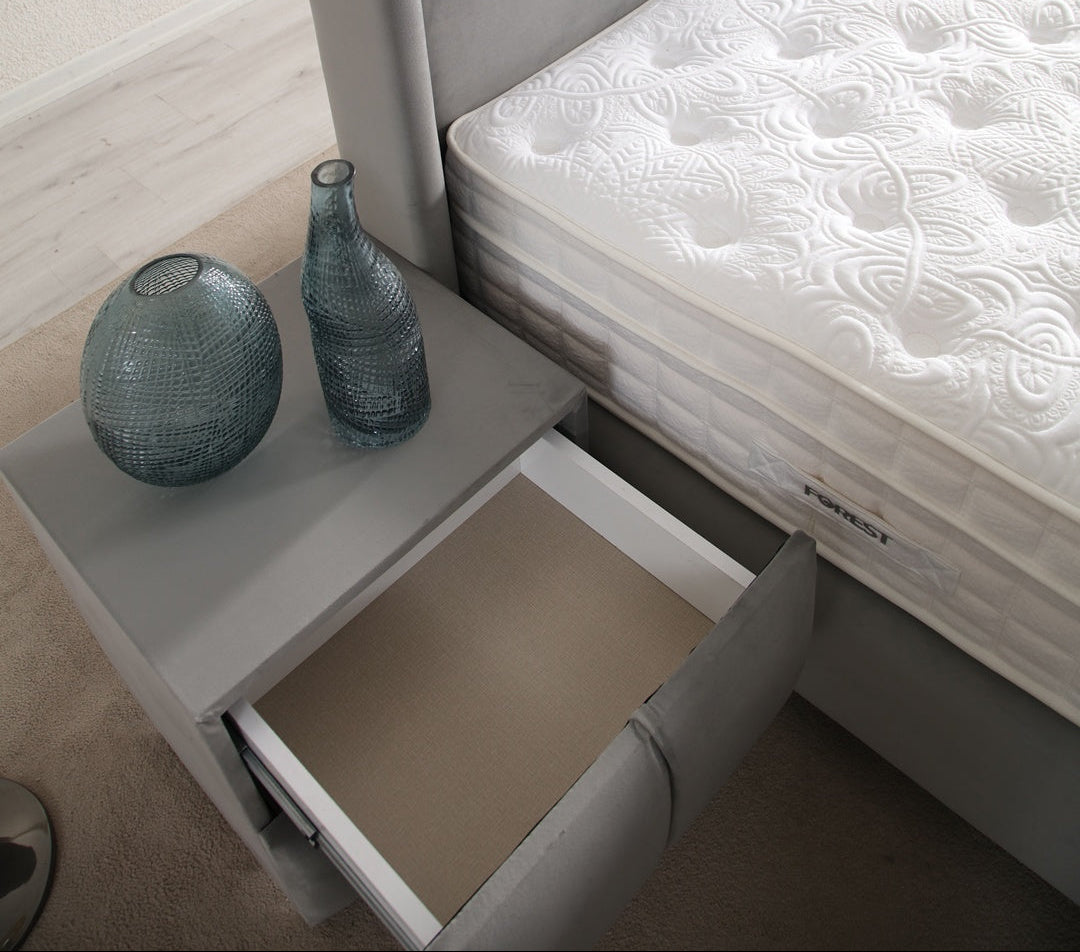 Chevet Sana GRIS - Velours