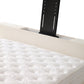 Lit Coffre TV Intégré ICONTY BLANC CASSÉ - Chenille