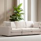 Canapé Modulable Julia Velours 3+1 Pouf