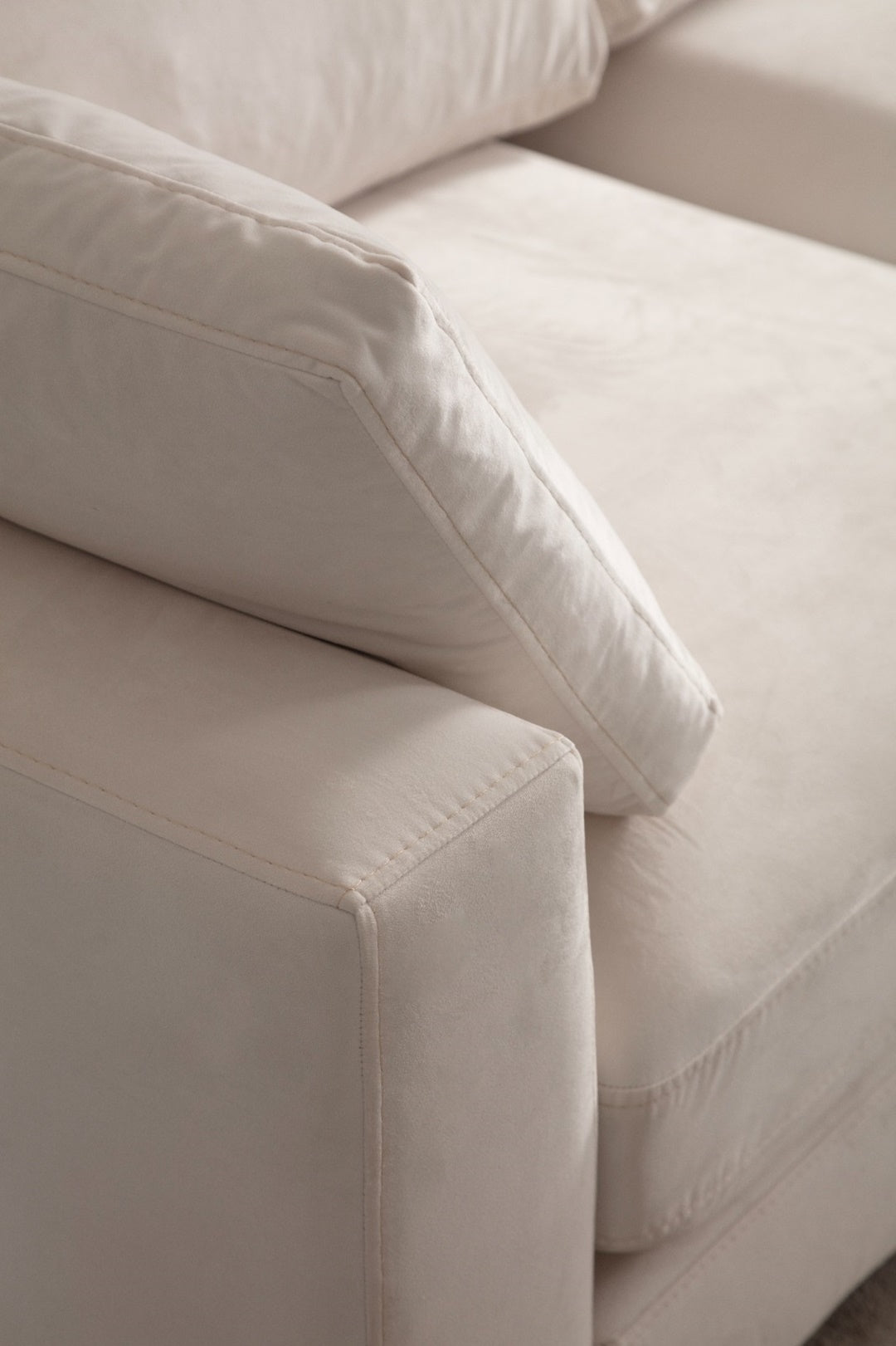 Canapé Modulable Julia Velours 3+1 Pouf