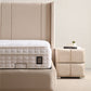 Lit Coffre SILIA BEIGE - Velours