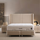 Lit Coffre SILIA BEIGE - Velours