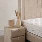 Lit Coffre SILIA BEIGE - Velours