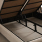 Lit Coffre SILIA BEIGE - Velours