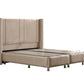 Lit Coffre SILIA BEIGE - Velours