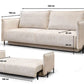Canapé Convertible Azalfi Tweed Crème